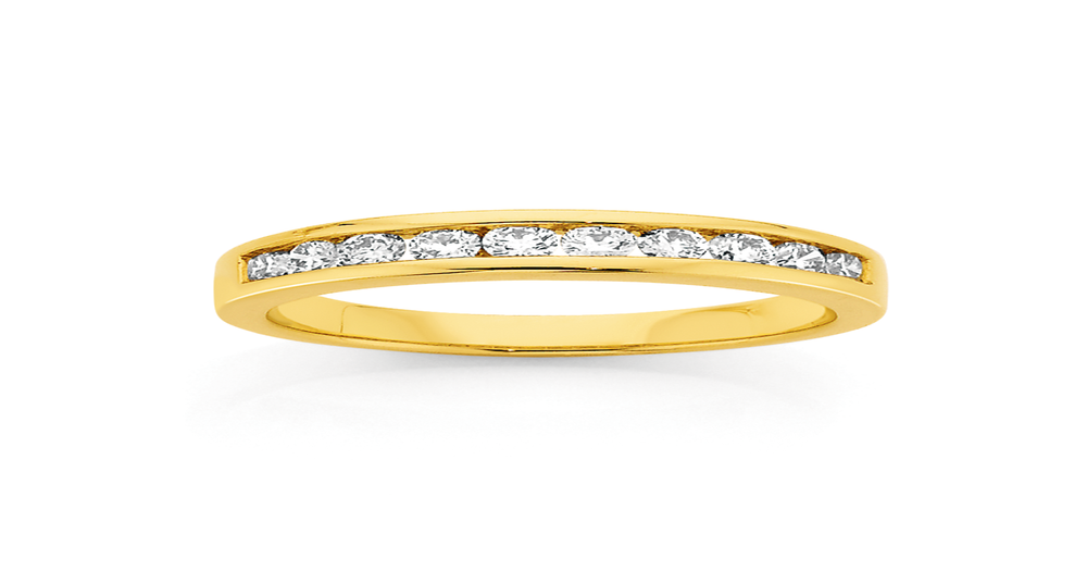 18ct Gold Diamond Band | Angus & Coote