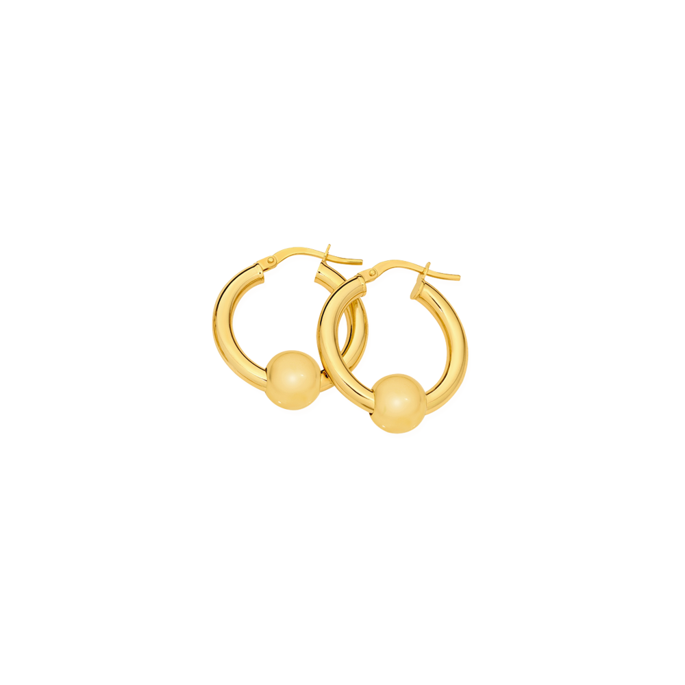 9ct gold deals 15mm hoop earrings