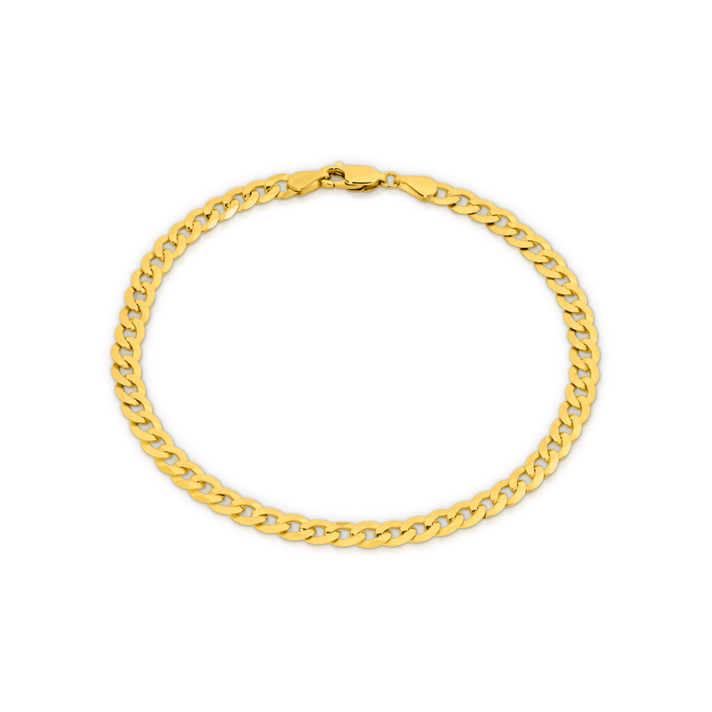 Flat Box Chain Bracelet Light Gold  Scanlan Theodore US