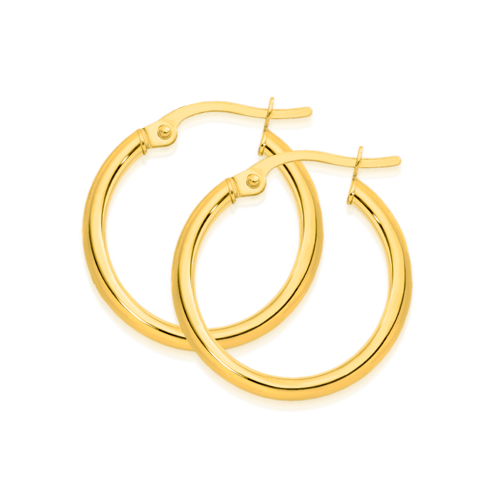 Small gold clearance hoop earrings australia