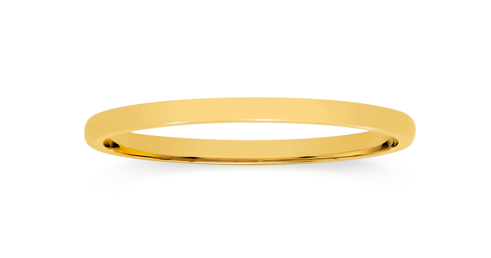 9ct Gold 3mm Barrel Wedding Band | Angus & Coote
