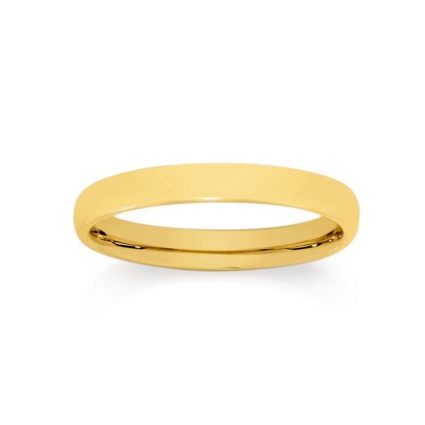9ct Gold 3mm Comfort Fit Wedding Band | Rings | Angus and Coote