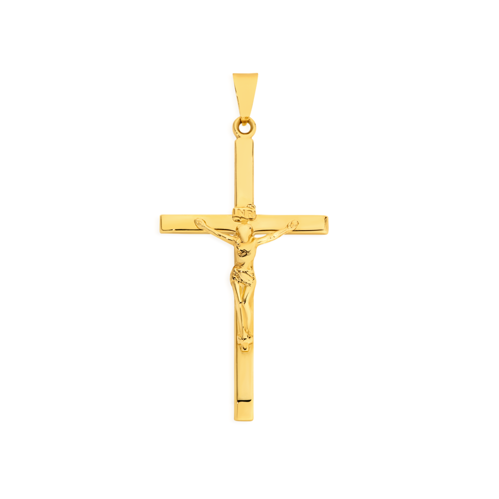 Large on sale gold crucifix