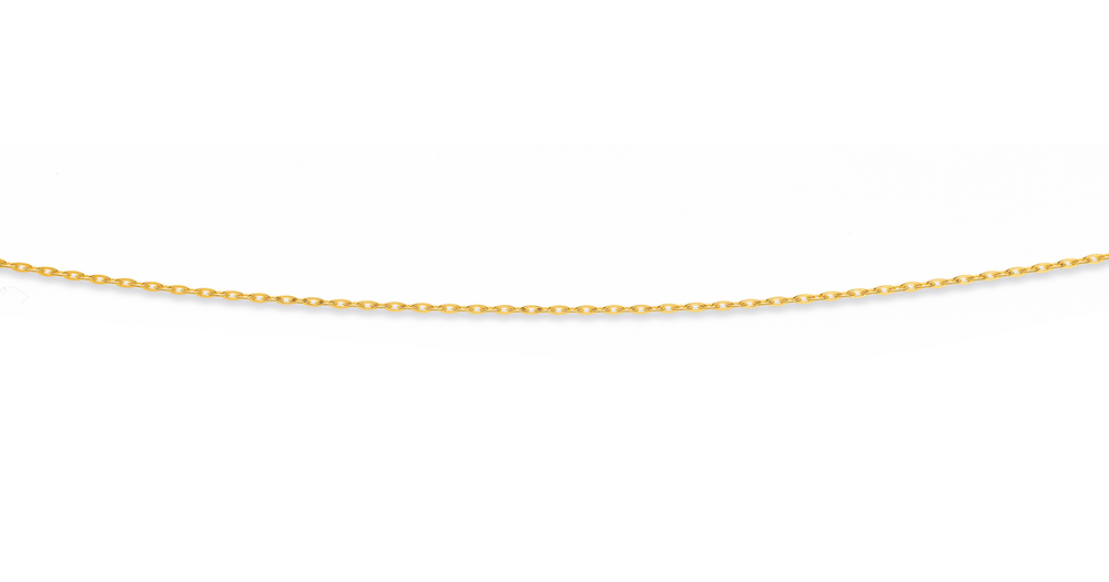 9ct Gold 50cm Solid Trace Chain Angus And Coote