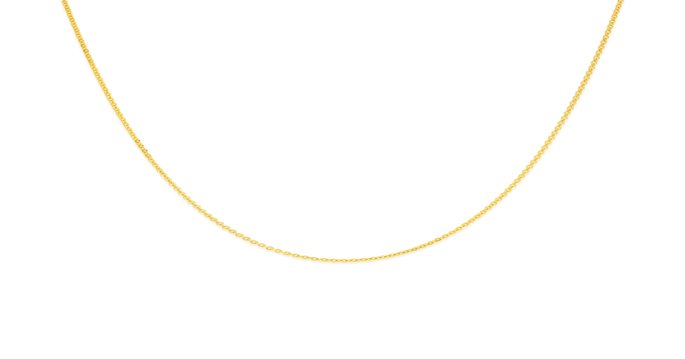 9ct Gold 50cm Solid Trace Chain Angus And Coote