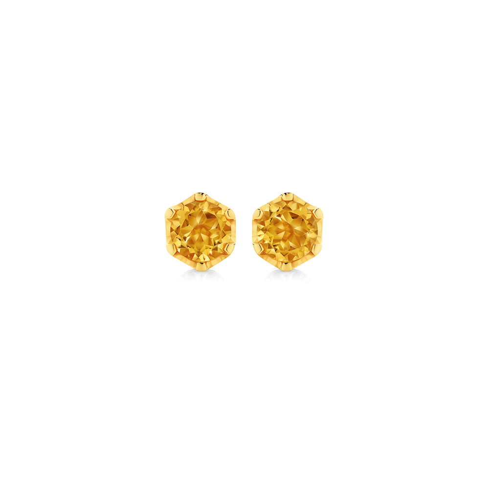 Citrine studs deals