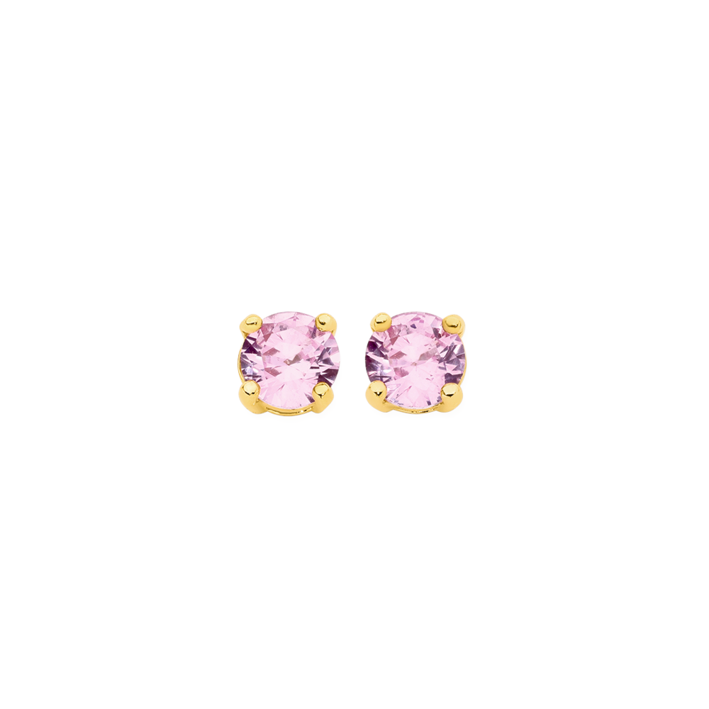 Pink shop sapphire studs