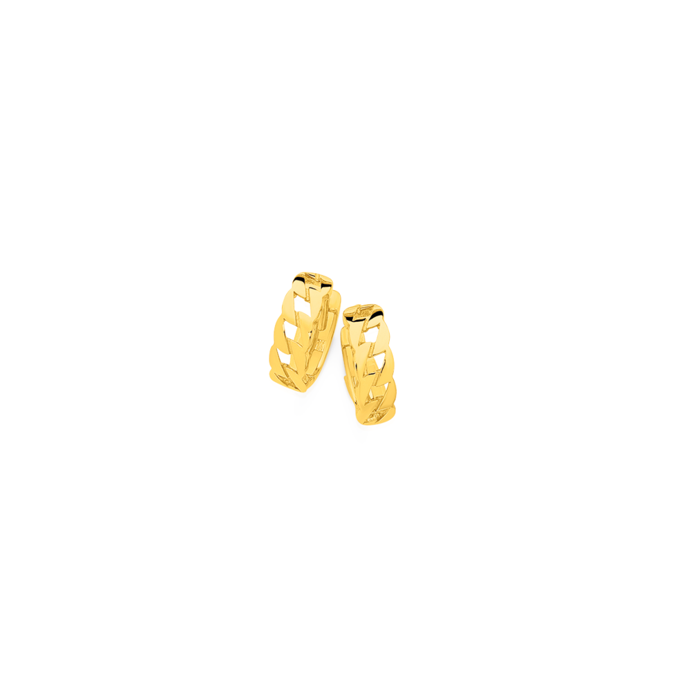 Golden Colour Shiv Piercing Stud Earrings for Men And Boy – MyGinie.in