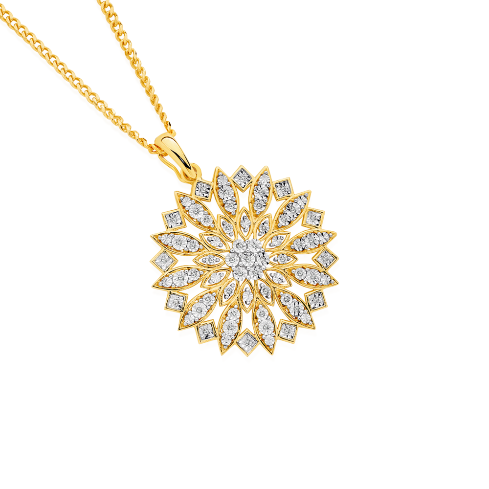 Starburst Gold & Diamond Necklace—Large – RSVP Style