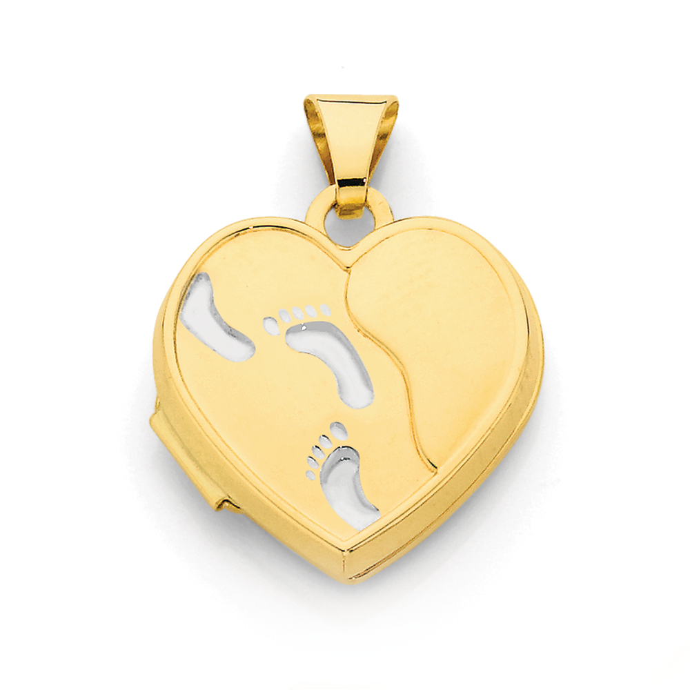 Footprints in deals the sand locket