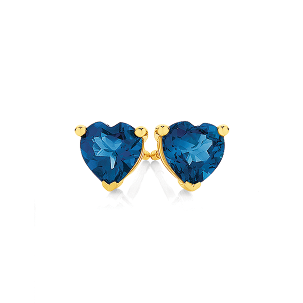 Topaz deals heart earrings