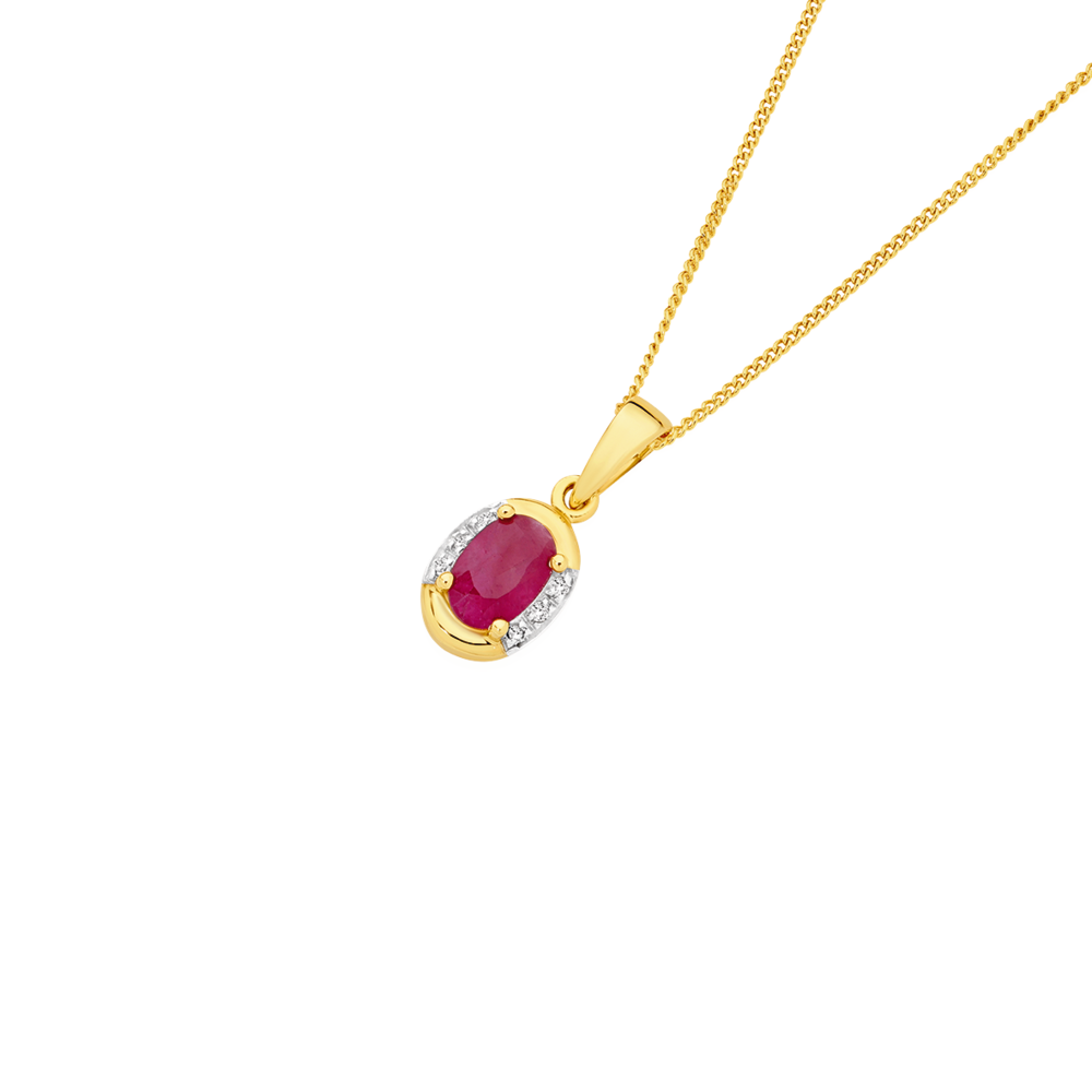 Ruby chain outlet gold