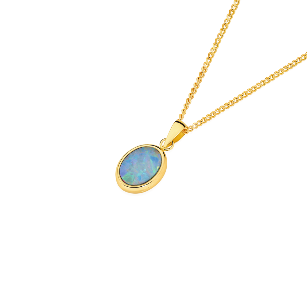 9ct gold deals opal necklace