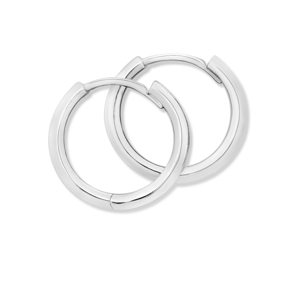 White gold hoop earrings on sale sale