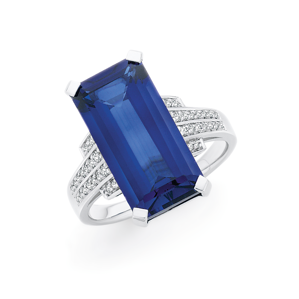 sapphire gold emerald diamond