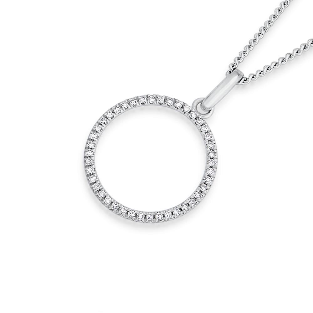 9ct white gold deals necklace