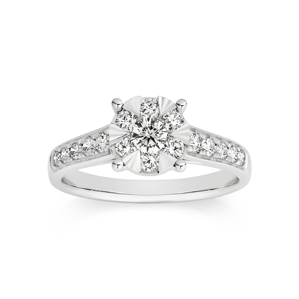 Princess cut 2024 cluster ring