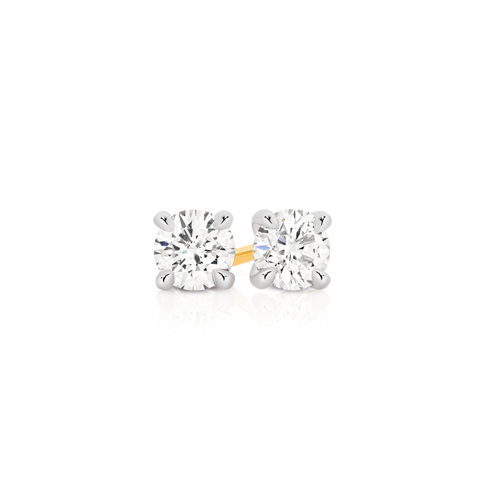 1 carat total weight deals diamond stud earrings