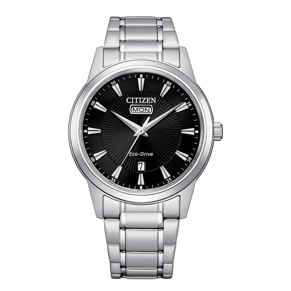 Silver watch clearance with black dial