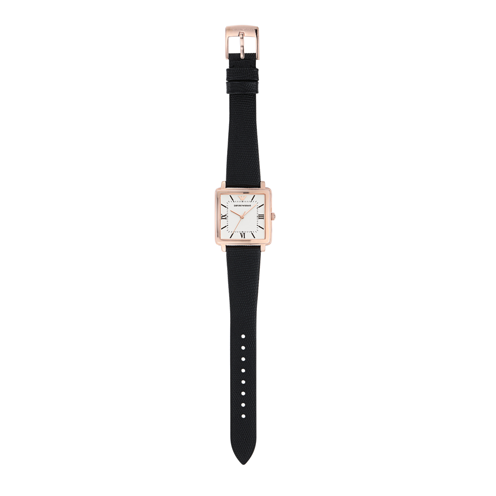 armani ladies leather watch