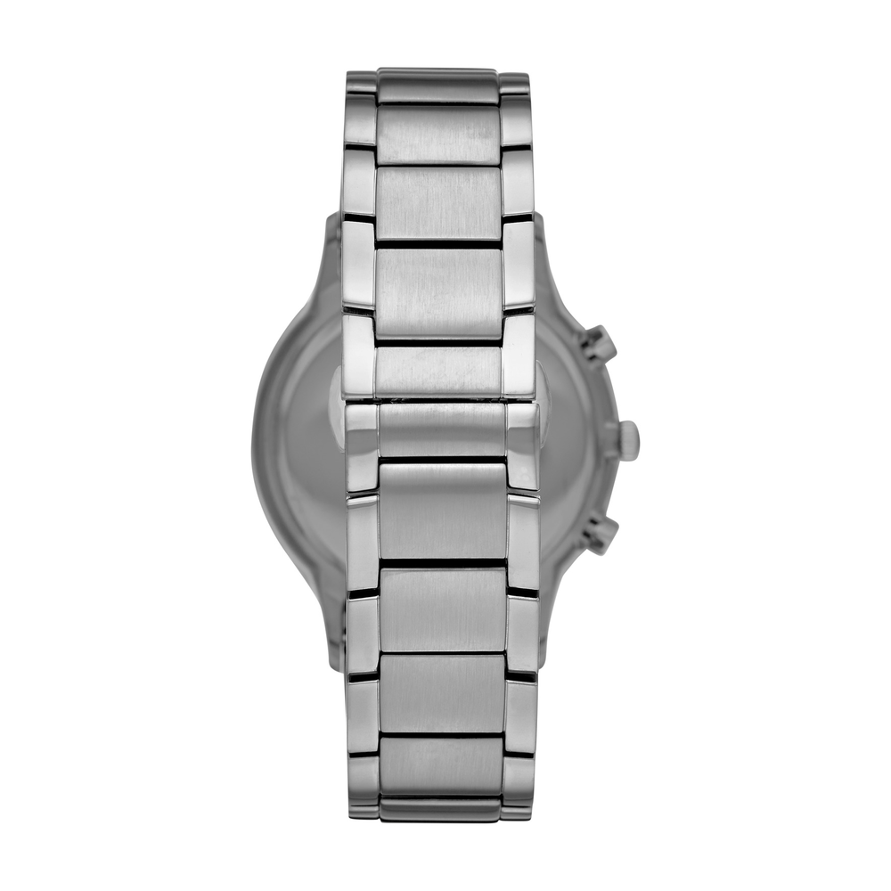 Emporio Armani Renato Men's Chronograph Watch in Silver | Angus & Coote