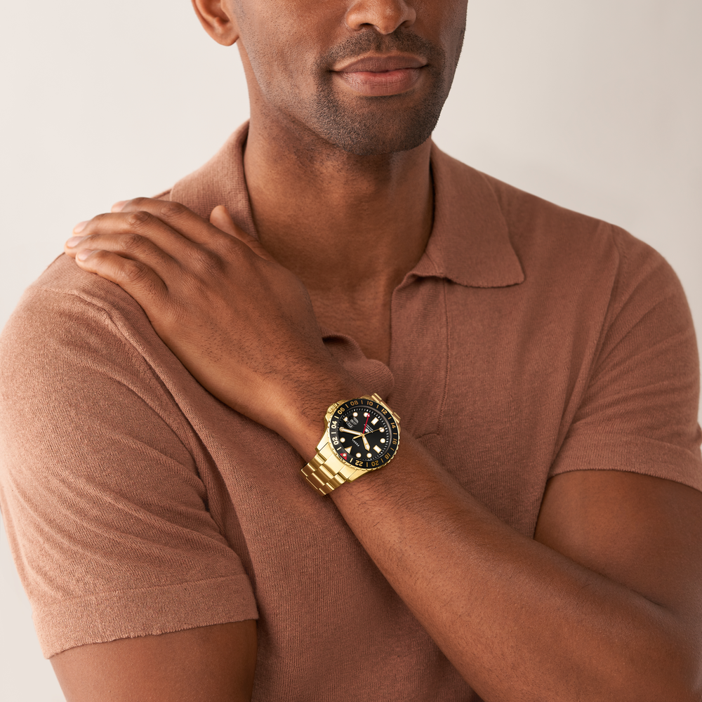 Fossil gold watches for men hot sale