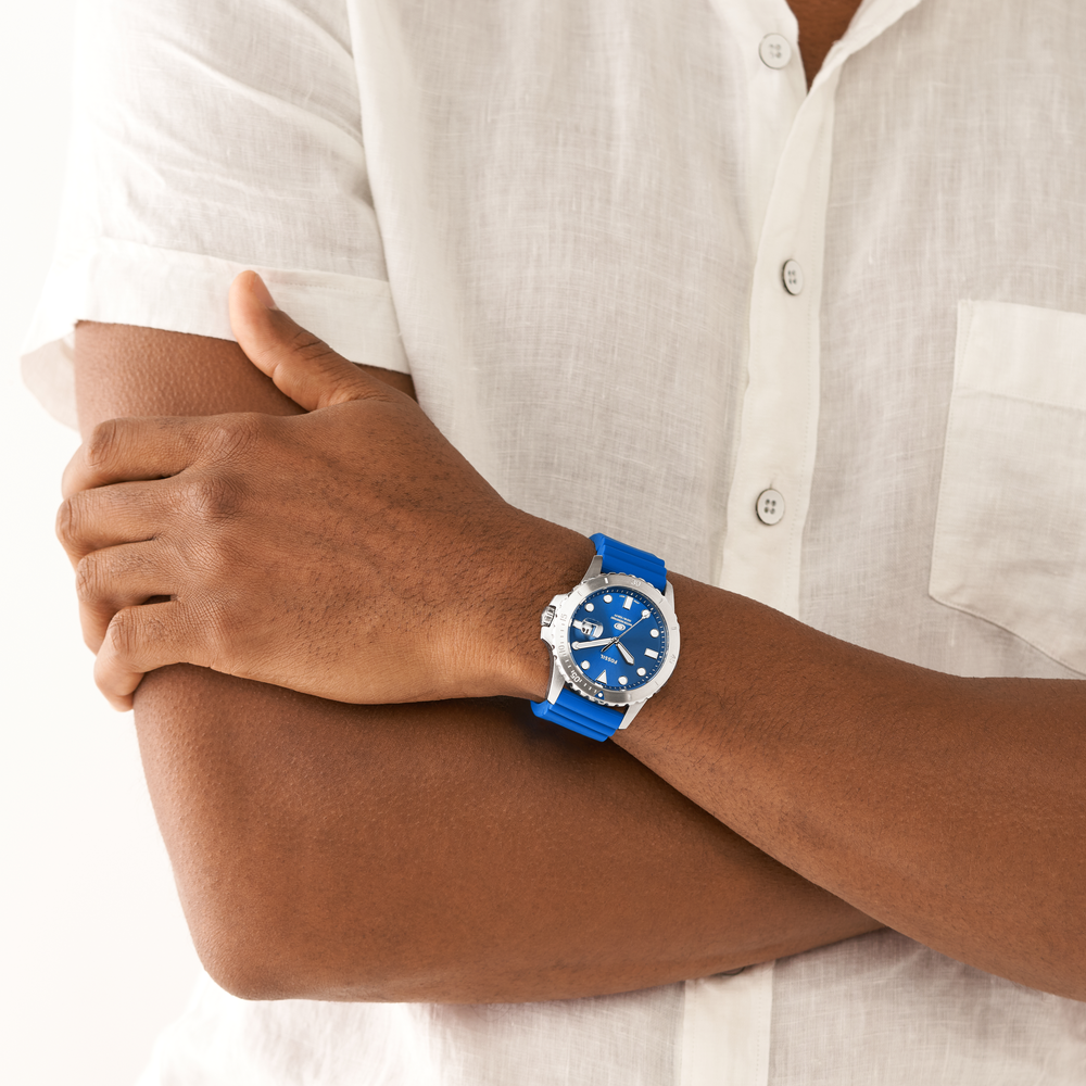 Fossil watch blue outlet series