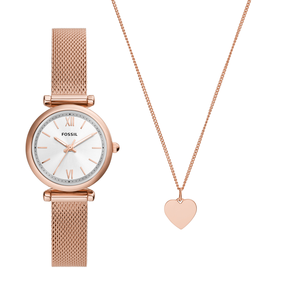 Fossil gold chain online watch