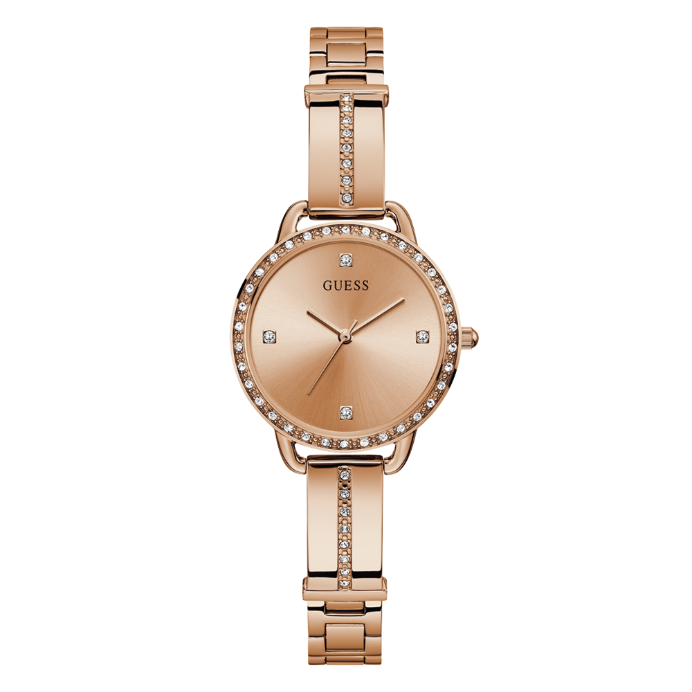 Guess ladies 2024 watches rose gold