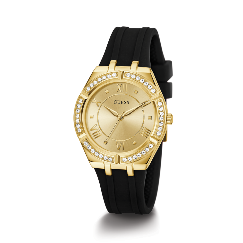 Guess ladies shop watches leather strap