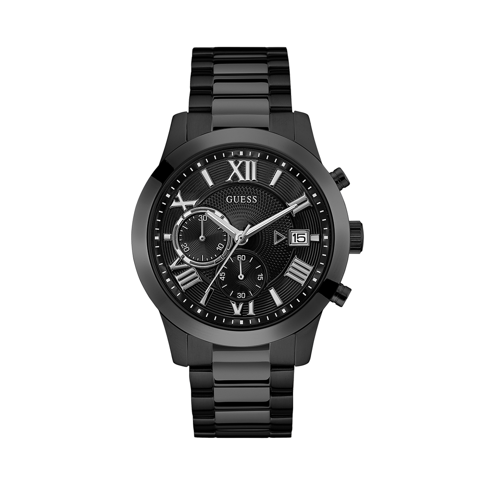 all black guess watch