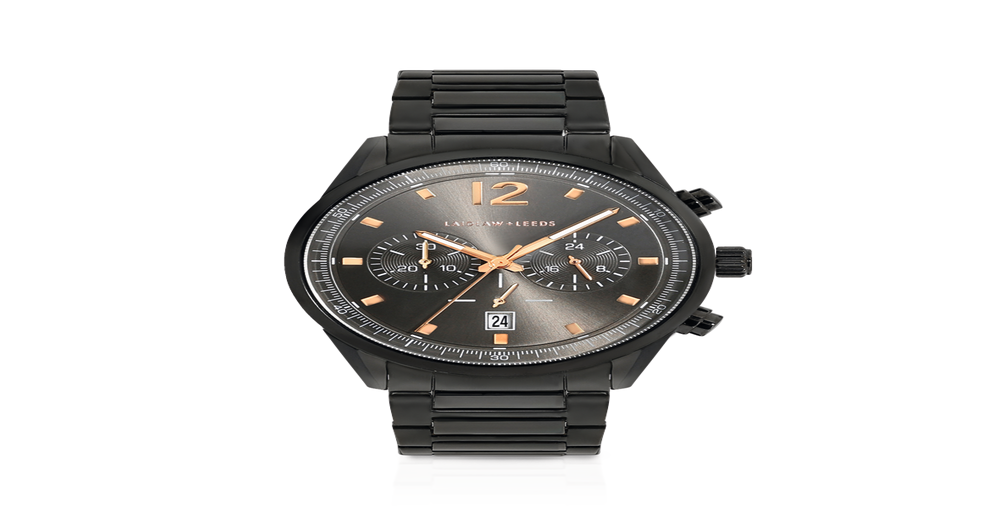 Laidlaw + Leeds Men's Chronograph Sports Watch in Black | Angus & Coote