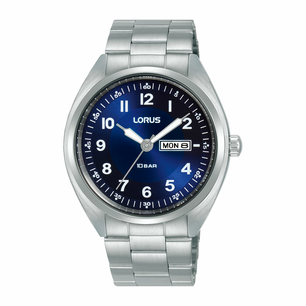 Lorus blue hot sale dial watch