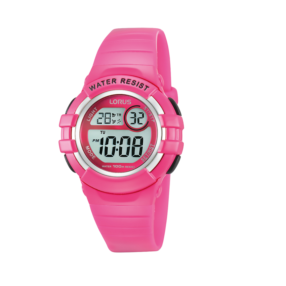 Pink hot sale sports watch