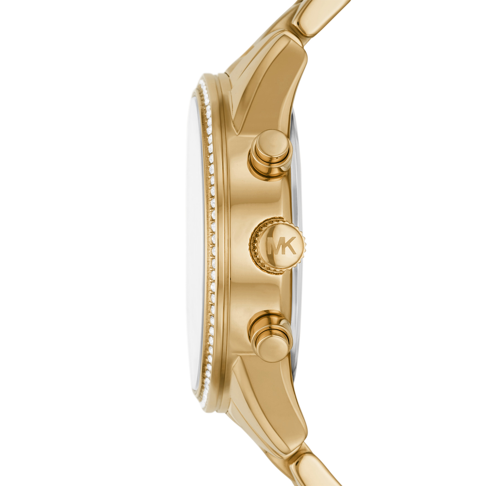 Michael Kors Ritz Ladies Chronograph Watch in Gold | Angus & Coote