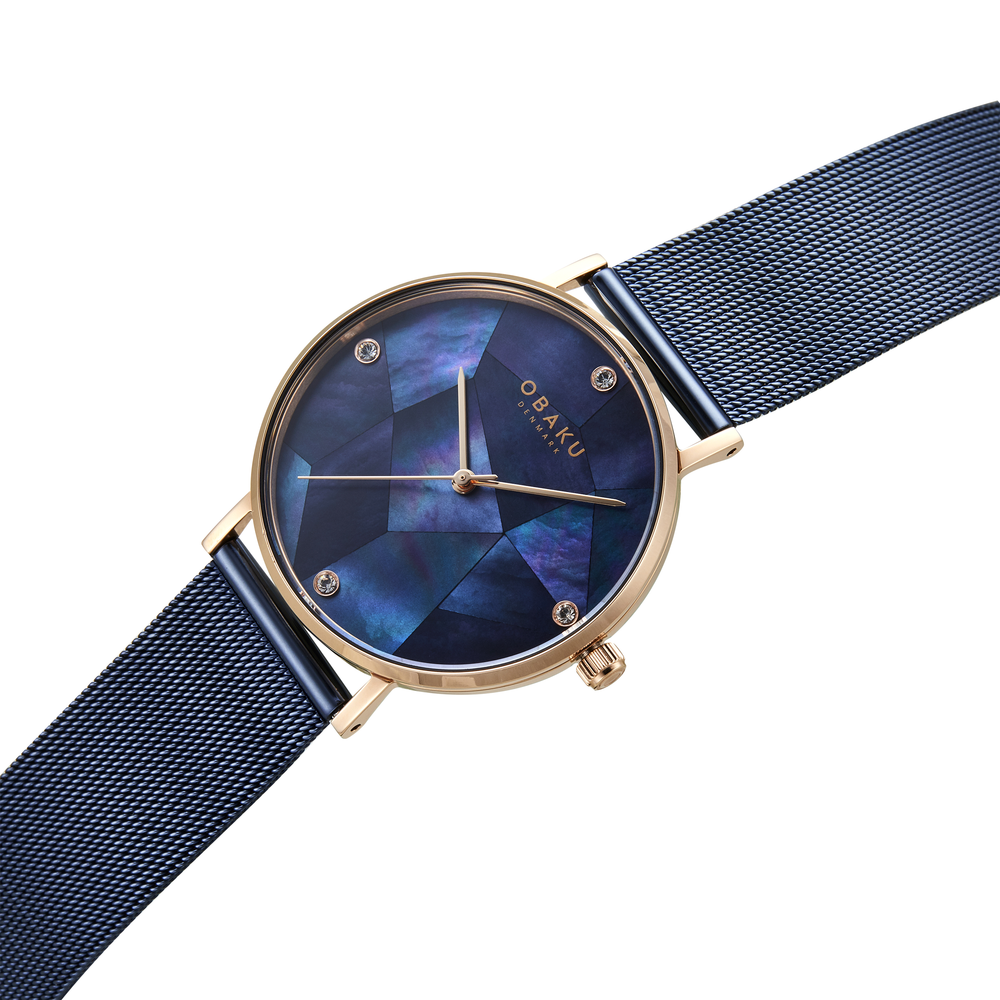 Obaku Mosaik Ocean Ladies Watch in Blue Angus Coote