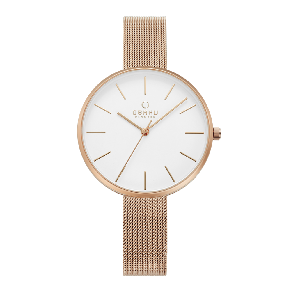 Obaku rose gold watch cheap price