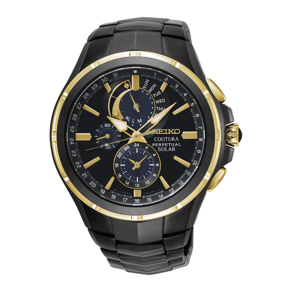 Seiko Coutura Watch in Black Angus Coote