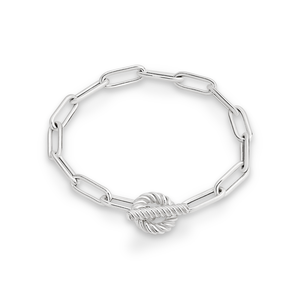 Sterling Silver Links T-Bar Bracelet – Blacoe Jewellers