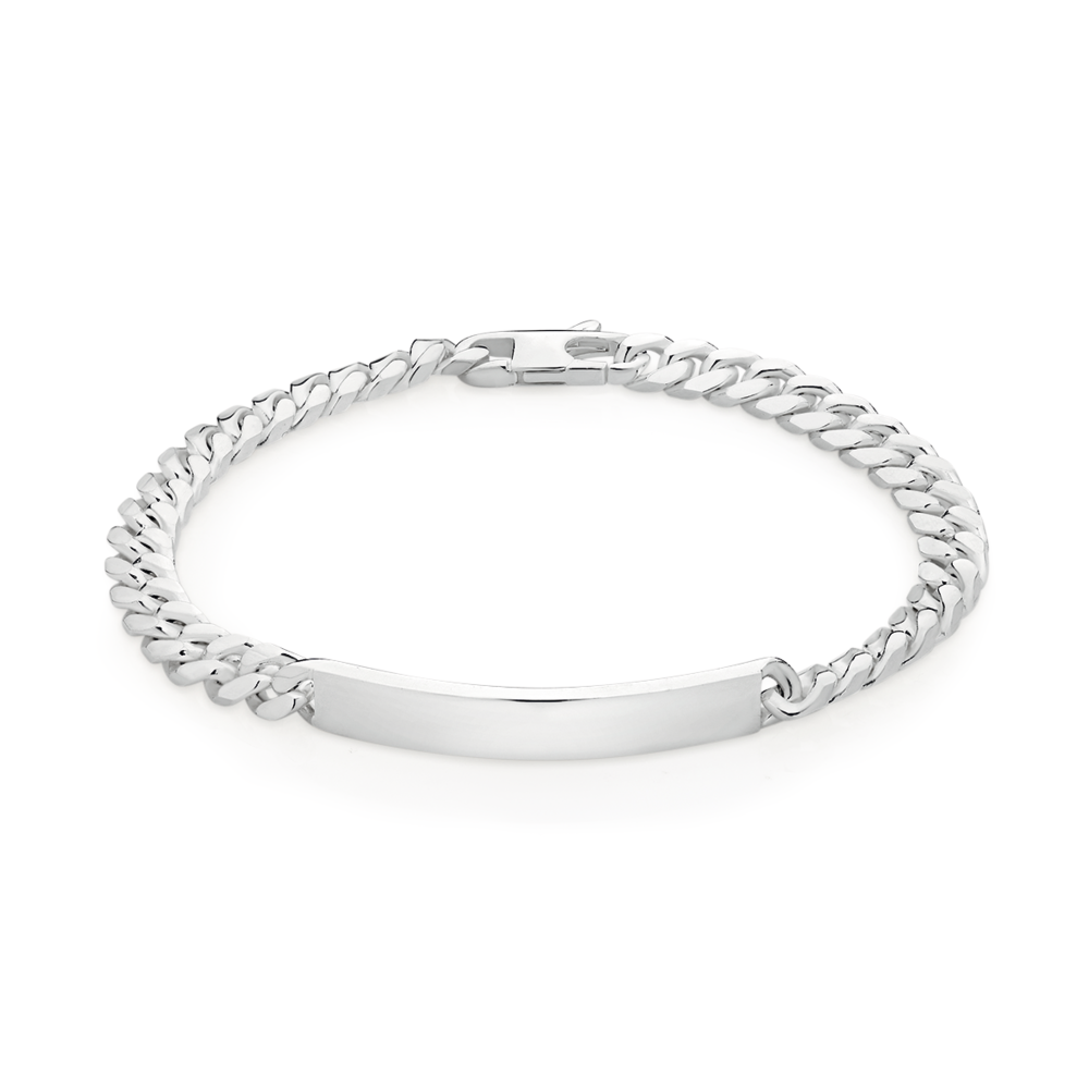 Men's Engravable ID Chain Bracelet | Sterling Silver Bracelets | Missoma