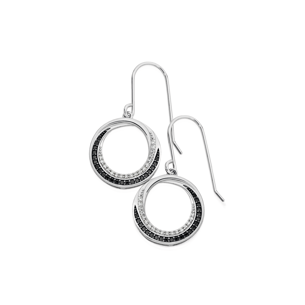 circular dangle earrings