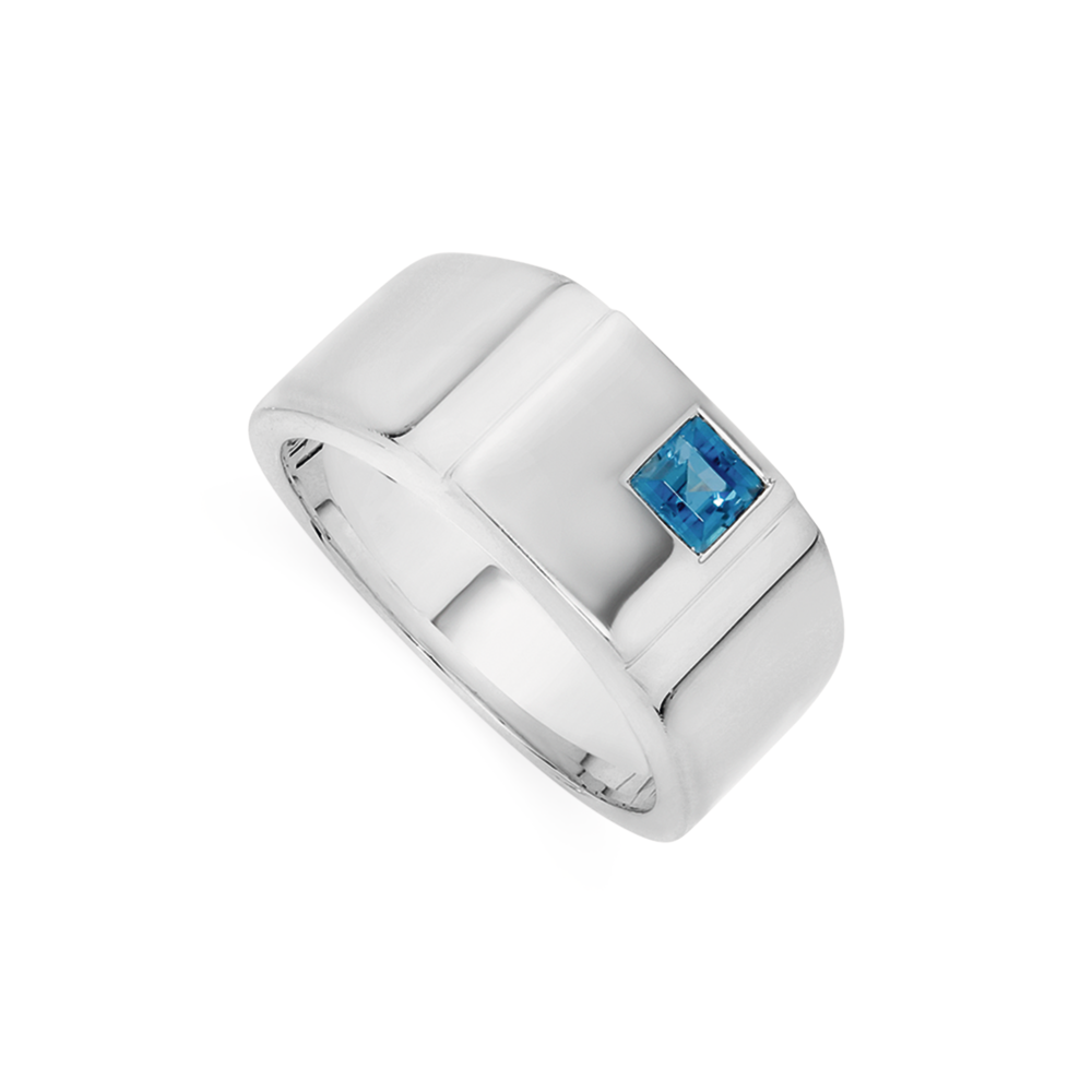 Sterling Silver Satin Comfort Fit Ring