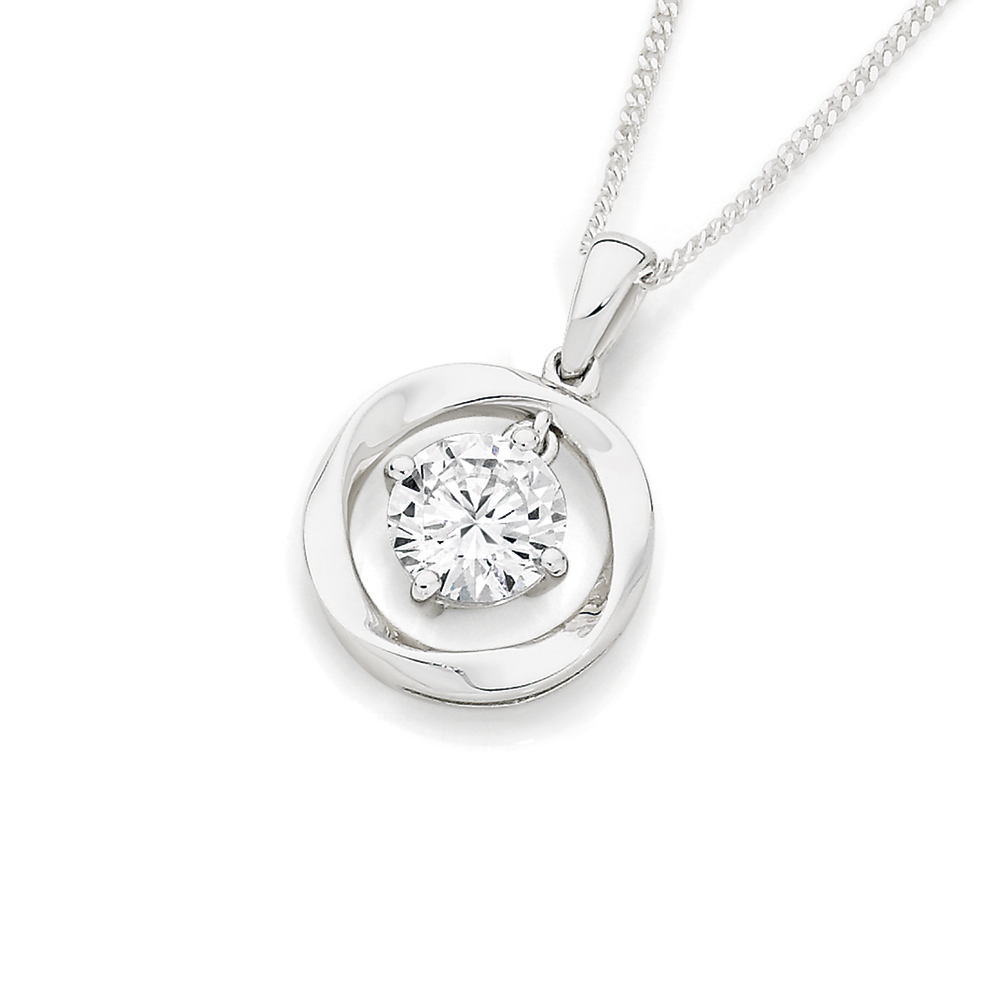 cz pendant necklace