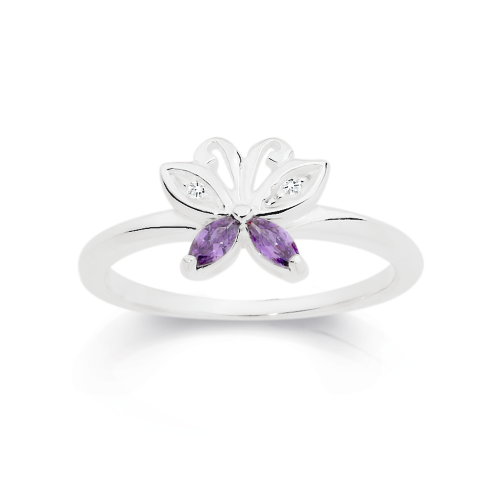 stackable butterfly rings