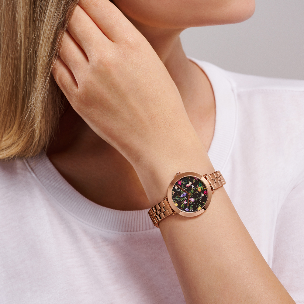 Ted Baker Ammy Floral Ladies Watch in Rose | Angus & Coote